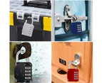 2pcs Combination Locker Padlock, 4 Digit Coded Padlock, Gym Lock, School Locker Lock, Weatherproof Combination Lock Outdoor