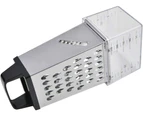 Kitchen Graters, Square Stainless Steel Grater Stainless Steel Four-Sided Planer With Flat Plastic Handle