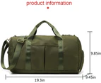 Sports Gym Bag With Shoe Bag Wet Bag Duffle Bag Waterproof Travel Bag For Women Men Army Army Green Travel Bag