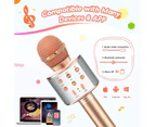 Microphone For Kids, Fun Toys For 3-12 Year Old Girls,  Karaoke Microphone Birthday Wireless Bluetooth Microphone For Kids