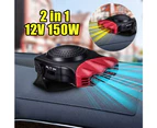 Portable Car Heater, 2-In-1 Portable Car Heater, 12V 150W Heater For Car Defroster, 30 Seconds Fast Heating Vehicle Heater
