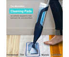 Replacement Microfiber Cleaning Pads For Bona Wet&Dry Mop, 18 Inch, Washable & Reusable Refills