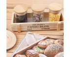 12pcs Spice Jars Storage Jars Glass Spice Jars 120Ml With High-Quality Wooden Lid Made Of Bamboo Airtight Jar With Lid-55*80cm