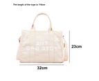 Canvas Monogrammed Large Capacity Handbag Canvas Bag