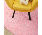 Soft Fluffy Area Rugs For Bedroom Kids Room Plush Shaggy Nursery Rug Furry Throw Carpets Polyester Blanket (Pink 80*160Cm)
