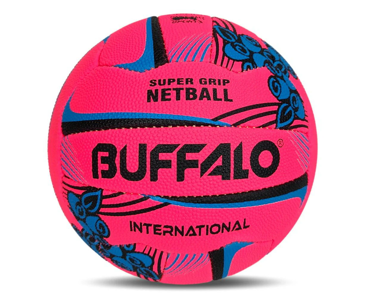 Buffalo Sports International Pro Netball - Neon Pink/Blue