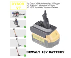 Dyson V7 Vacuum Battery Adapter For Dewalt 18V Li-Ion Battery