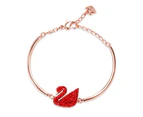 Swarovski Crystal Red Swan Rose Gold Necklace,Ring,Bracelet/Earrings Set