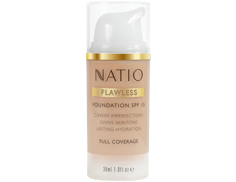 Natio Flawless Foundation SPF 15 - Light Honey