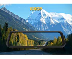 Elinz 10" Rearview Mirror 1080P Full Touch Screen Car Dual Dash Cam Reversing Camera Recorder Hardwire Kit