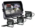 Elinz 9" DVR Monitor 4CH Realtime with 3 Cameras Package