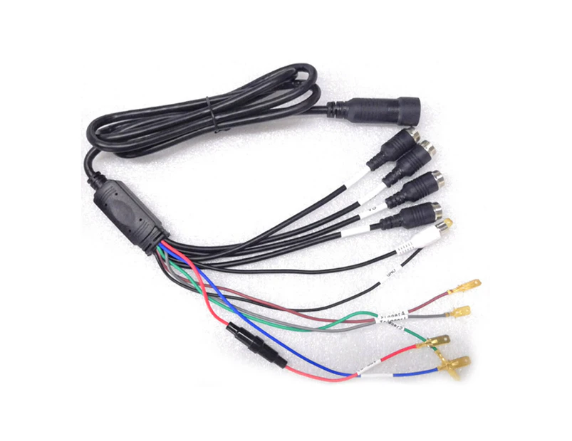 Elinz Power Harness for DVR9N Monitor 12V 24V 4 AV Inputs Bus Truck Caravan