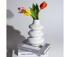 Nordic Heterosexual Circle Ceramic Vase Dried Flower Hydroponic Container