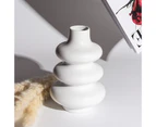 Nordic Heterosexual Circle Ceramic Vase Dried Flower Hydroponic Container