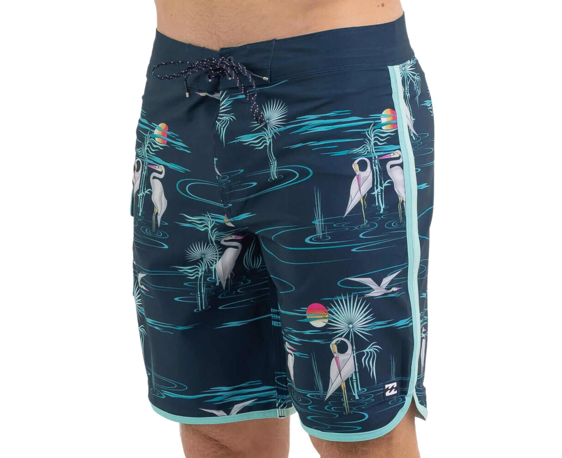 Billabong Men's 73 Line Up Pro Boardshorts Summer Shorts Boardies - Navy