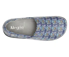 Alegria Women's Keli Professional Comfort Leather Shoes - Roses Blue Quilt