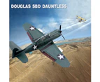 Piececool 3D DIY Metal Model Kits - Douglas SBD Dauntless - Carrier-Based Dive Bomber - Aircraft Metal Model Kit for Teens & Adults