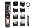 Rechargeable Hair Clipper For Men Electric Razor Hair Trimmer Hair Cutting Machine Beard Trimmer - Gold