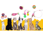 22 Packs Interactive Cat Toys Set Kitten Pet Toys