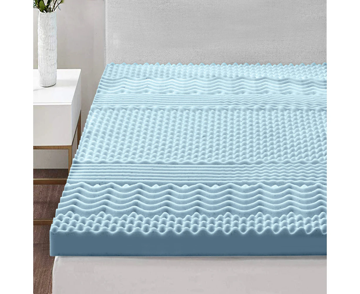 Giselle Bedding Memory Foam Mattress Topper 7-Zone 8cm Double