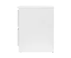 Artiss Bedside Table 2 Drawers - PEPE White