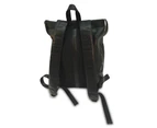 Men's Republic Black Leather Backpack