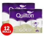 2 x 6pk Quilton Gold 4 Ply Toilet Paper Rolls