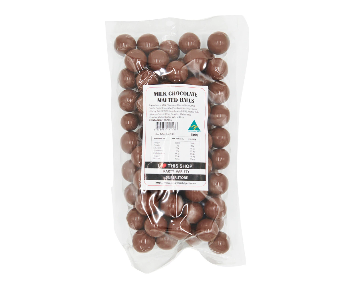 400g Milk Chocolate Malted Balls