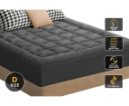 S.E. Mattress Topper Bamboo Charcoal Pillowtop Protector Cover All Sizes 7cm  [Double Size]