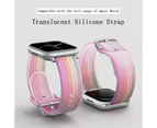 Strapmall Jelly Silicone Sports iWatch Band for Apple Watch Series 8/7/6/5/4/3/2/1/SE-06