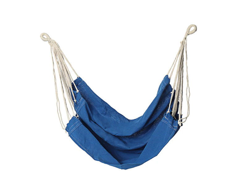 Fabric Hanging Chair 120Kg Max Load Outdoor Garden Seat - Blue