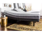 Solace Sleep Adjustable Bed with Pocket Spring Mattress, Massage, Zero Gravity, Remote Control, German Okin motors - Grey