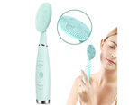New Electric Facial Cleansing Brush Skin Pore Anti Aging Wrinkle Brush For Removing Skin's Blackheads Cosmetic Remove - BLUE