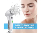 4 In 1 Electric Women Safe Wash Facial Cleansing Brush IPX6 USB Female Electric Face Cleaning Apparatus Nu Face Skin Care - Black SET