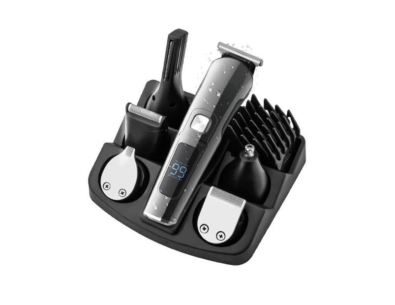 Professional Multifunction Beard Hair Trimmer Waterproof 6 In 1 Hair Clipper Electric Razor for Men Grooming  Kit