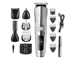 Professional Multifunction Beard Hair Trimmer Waterproof 6 In 1 Hair Clipper Electric Razor for Men Grooming  Kit