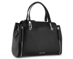 Calvin Klein Reyna Satchel Bag - Black