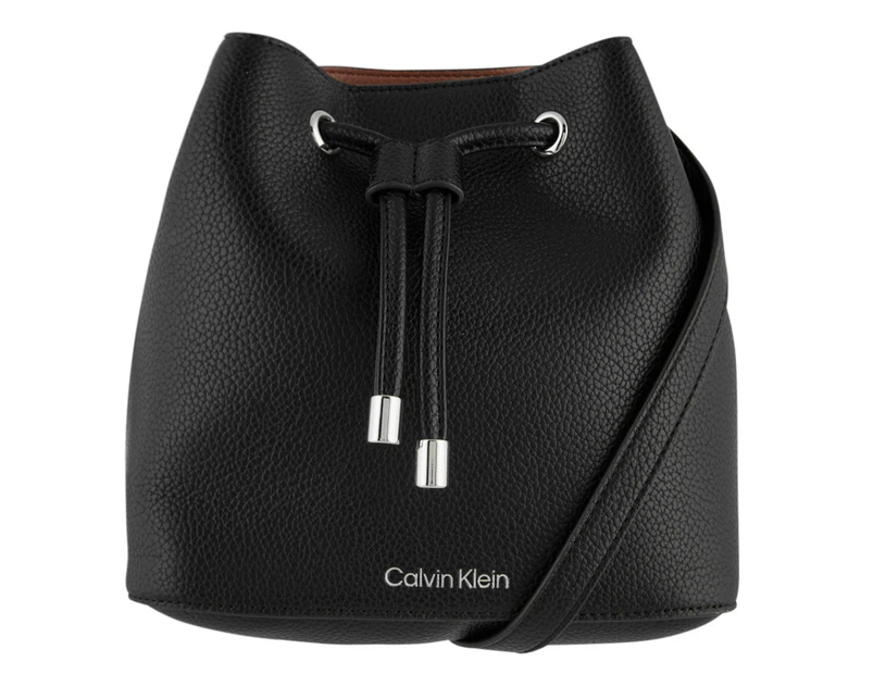 Calvin Klein Gabrianna Mini Bucket Bag - Black 
