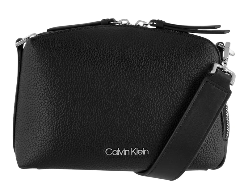 Calvin Klein Sonoma Top Zip Crossbody Bag - Vanilla Khaki | Catch.co.nz