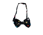 Boys Toddlers Black With Multicoloured Stars Bow Tie Polyester