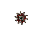 Christmas Snowflake Brooch Blazer Shirt Pin