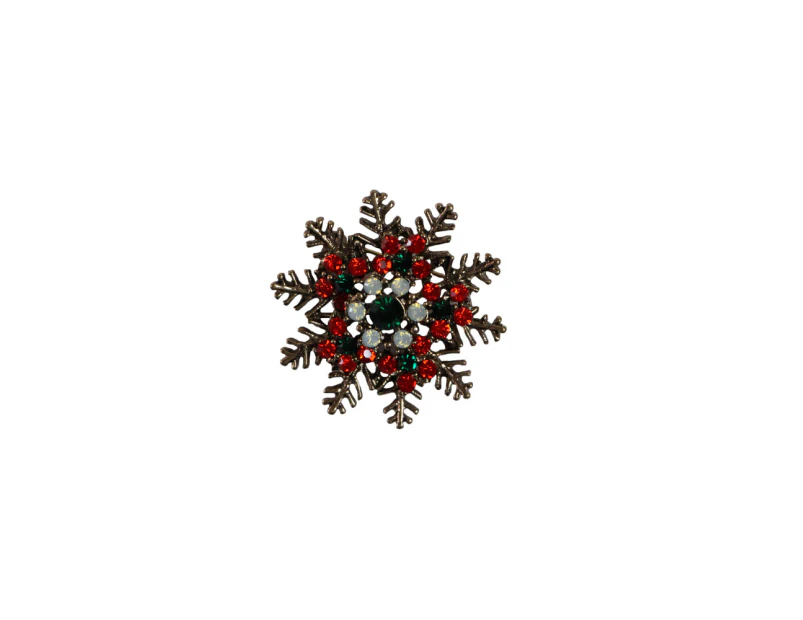 Christmas Snowflake Brooch Blazer Shirt Pin