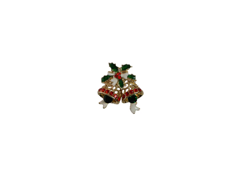 Jingle Bells Christmas Brooch Blazer Shirt Pin