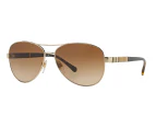 Womens Burberry Sunglasses Be3080 Light Gold Sunnies