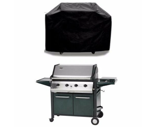 Large Bbq Cover Uv Waterproof Barbecue Grill Protector Outdoor Use Plastic