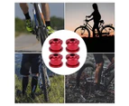 10Pcs 4.9Mm Bicycle Chainring Bolts Mtb Bicycle Chainring Bolts Single Speed Aluminum Alloy Wheel Bolts