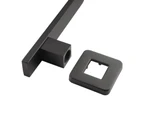 Gooseneck Shower arm Stainless steel Square Wall Shower arm Black