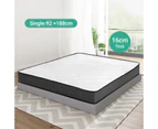 Mattress Single/Double/Queen/Kingsingle Size Memory Foam Layer Spring Dust Mite & Mould Resistant Grey/White