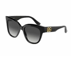 Womens Dolce & Gabbana Sunglasses Dg4407 Black/ Grey Gradient Sunnies