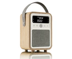 View Quest Monty Retro DAB+ Digital AM/FM Radio/Bluetooth/Wireless Speaker Oak